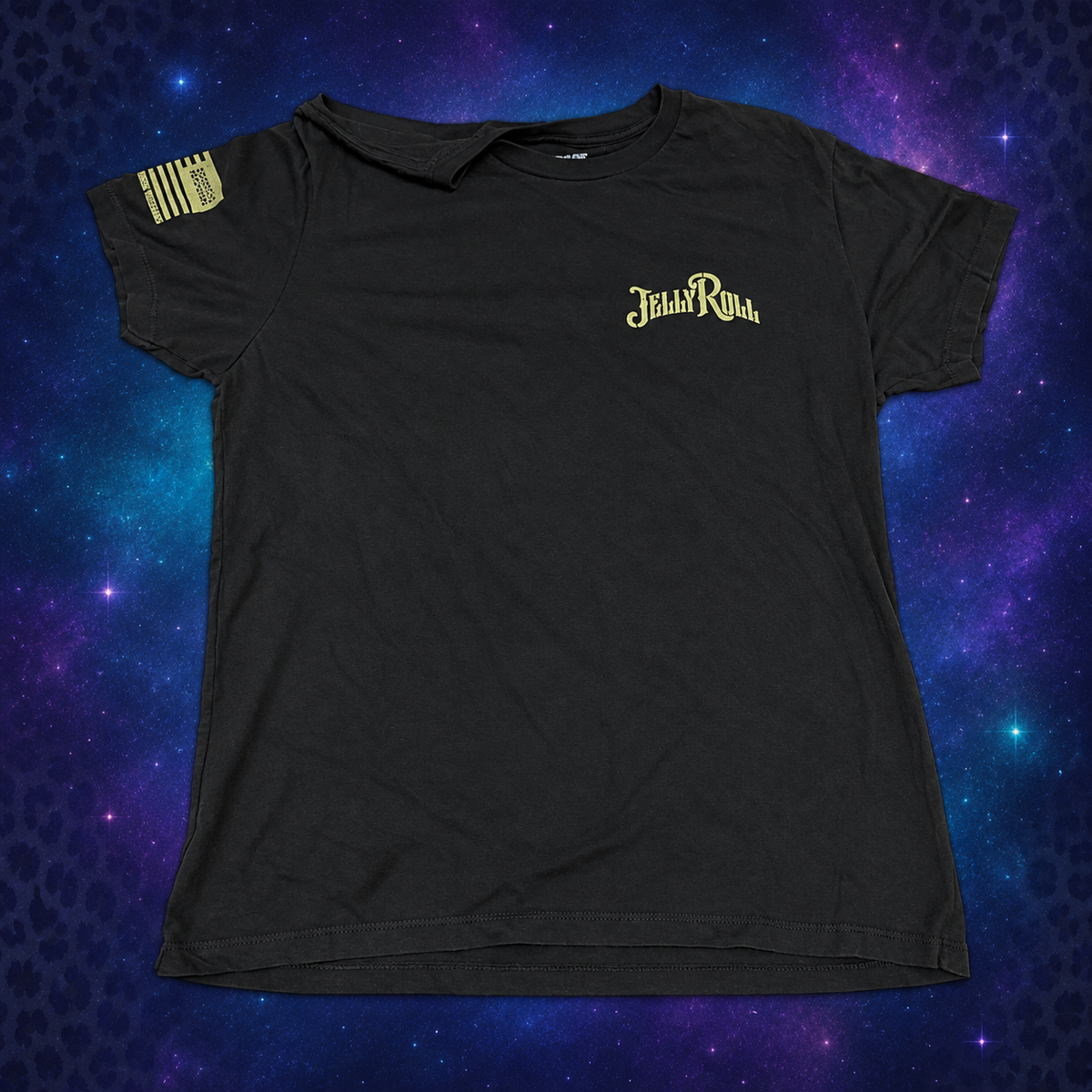 Front of black Jelly Roll Beautifully Broken Rags of Honor T-shirt