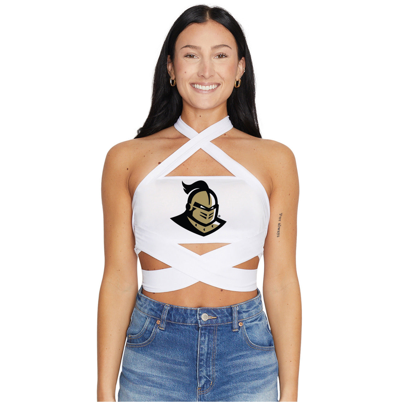 UCF White Multiway Bandeau Top