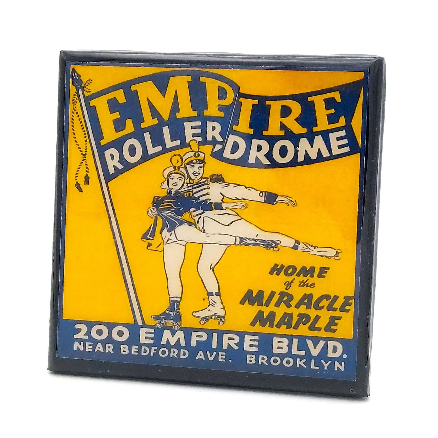 Vintage Roller Skating Rink Drink Coaster Set - Let's Roll