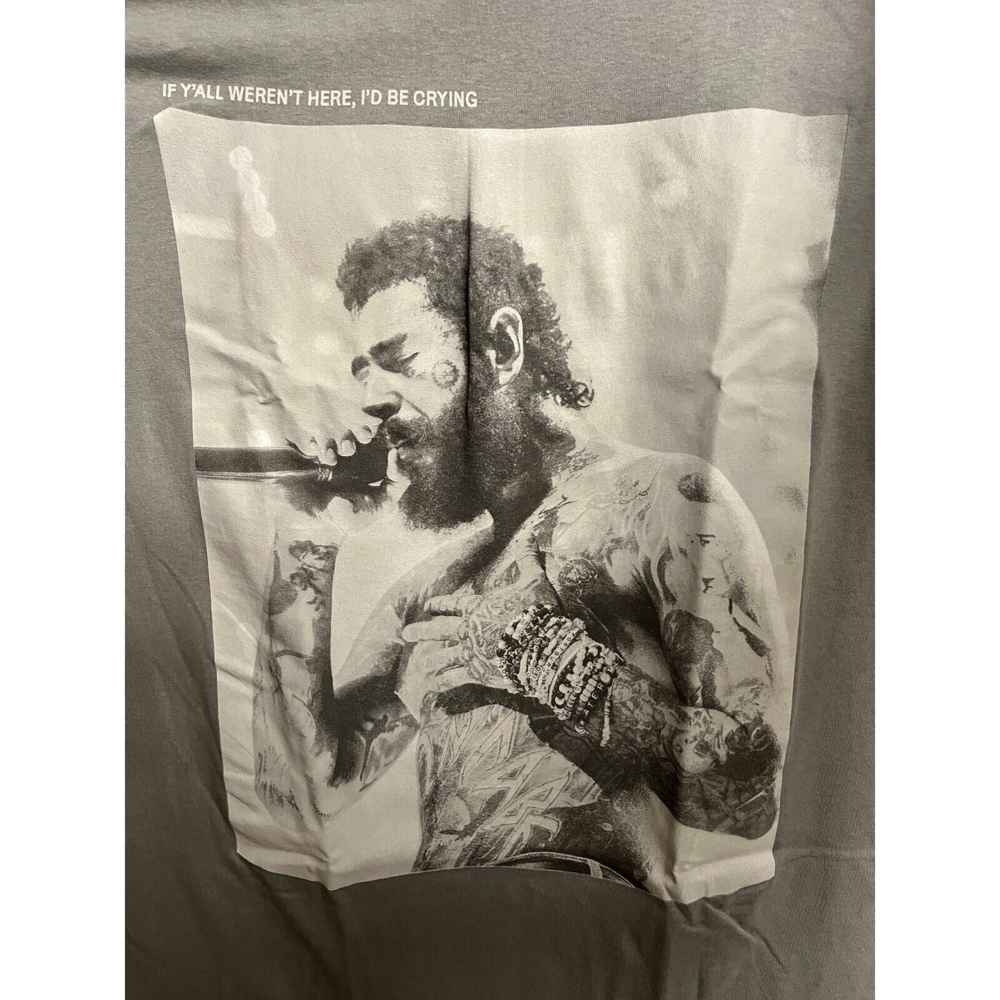 Austin Post Malone Mens T-shirt - If Y'all Weren't Here I'd be Crying Tour Merch